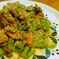 へしこ茶漬's cooksnap of when they made 豚肉とインゲンの塩糀炒め.