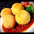 ◎柚たん◎'s cooksnap of when they made ライスコロッケのミートソース添え♪.
