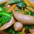 Rick_t's cooksnap of when they made 菜の花とウインナーの超簡単カレー炒め★.
