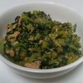 ポニーリボン's cooksnap of when they made 大根の葉のツナ味噌炒め.