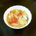 はこりん's cooksnap of when they made 超簡単！キャベツとミニトマトのスープ.
