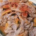 kimimaruo's cooksnap of when they made 豚カボチャ๑蜂蜜黒酢タヒニ和え♪.