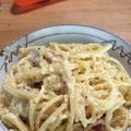 ぽんめぐみ's cooksnap of when they made 家でも簡単、クリーミーなカルボナーラ.