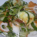 abumix's cooksnap of when they made ちくわとかいわれ大根の梅肉あえ.