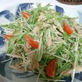 karin328's cooksnap of when they made ゴボウと水菜のシャキシャキサラダ♪.