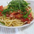 あっこりんママ's cooksnap of when they made ✿うめ～(梅)✿とまとのパスタ.