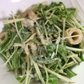 ヒロナ１０３'s cooksnap of when they made 水菜と竹輪のマヨ醤油和え(^-^).
