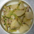 たかぼんぼん♪'s cooksnap of when they made かぶと豚肉のしょうが味噌炒め.