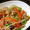 ちゅーり☆'s cooksnap of when they made もやしと豚肉の和風カレー炒め煮.