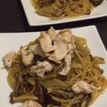 愛うらら's cooksnap of when they made 蒸し鶏ときのこの和風パスタ.