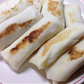 ねねすみ's cooksnap of when they made 春巻きの皮で♥︎お餅とめんたいことチーズ.