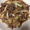 アミ☆キャレ's cooksnap of when they made 牛肉ときのこのオイスターソース炒め.