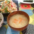 ふなここ's cooksnap of when they made スライス野菜の味噌汁.