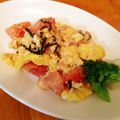 poppys's cooksnap of when they made トマたま塩昆布炒め.