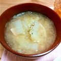 うめぼしだいすき's cooksnap of when they made 超簡単!!白菜とベーコンのみそスープ♪.