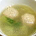 dogwood316's cooksnap of when they made 鶏団子とちんげん菜の生姜スープ.