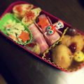 ☆。゜kana゜。☆'s cooksnap of when they made ♡ミニアメリカンドッグ♡お弁当♪夏休み♪.
