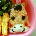 ままたん3号's cooksnap of when they made うまこさんキャラ弁当.
