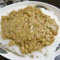 ハナレ's cooksnap of when they made 胡麻味噌坦々かけごはん♪.
