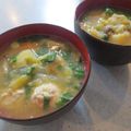 チョコチョコかえる's cooksnap of when they made ほっくりポカポカ～生姜&鶏肉団子のみそ汁.