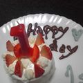 蓮君オンマ's cooksnap of when they made 離乳食 1歳バースデーケーキ♩♩.