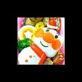 wonderfulworld's cooksnap of when they made 簡単キャラ弁！雪だるま アンパンマン☆.