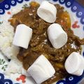 とぉみ98☆'s cooksnap of when they made カレーライス♥マシュマロのっけ.