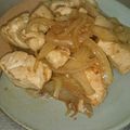ぶーたーこー's cooksnap of when they made 鶏胸肉と玉ねぎの生姜焼き.