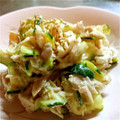 m_miho's cooksnap of when they made ズッキーニ・ささみ・ツナのわさびマヨ♪.