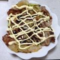 azs2810's cooksnap of when they made カリッモチッ☆お餅で簡単極上お好み焼き☆.