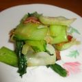 堕天使M's cooksnap of when they made ベーコンとチンゲン菜の簡単炒め.