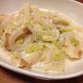 あんこうママ's cooksnap of when they made ちくわと白菜の味噌ミルク煮.
