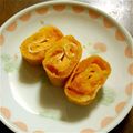 naoko”19's cooksnap of when they made お弁当お野菜卵シリーズ☆かぼちゃ玉子焼き.