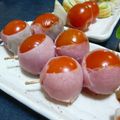 ゆいランラン's cooksnap of when they made 実は生ハム＾＾ベーコントマトの串焼き.