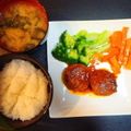 紗江たろう's cooksnap of when they made 煮込みハンバーグ.