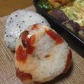 YUKIKI☆'s cooksnap of when they made 福神漬とチーズのおにぎり.
