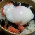 ともぞう27's cooksnap of when they made たらこ丼～温玉のせ～.