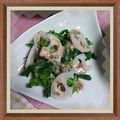 ＴＯＭＯＷＡＴ's cooksnap of when they made 菜の花とれんこんのサラダ.