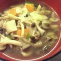 流風にゃん's cooksnap of when they made きのこたっぷり♪簡単！餅入りきのこ汁.