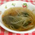sweet_rose's cooksnap of when they made もやしとわかめで簡単ピリ辛スープ.