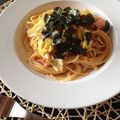 dogg's cooksnap of when they made キャベツとイカの塩辛パスタ.