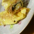 ayafuyu's cooksnap of when they made 鮭海苔入りのたまご焼き～　^^.