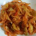 愛心璃空ママ's cooksnap of when they made 超簡単！おつまみにさきいかキムチ.