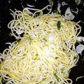 サン兄弟ママ's cooksnap of when they made 七草パスタ♪七草としらすのペペロンチーノ.