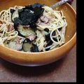 RikAxxsaN's cooksnap of when they made ＊茄子とツナの和風パスタ＊.