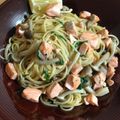 junkoの日々's cooksnap of when they made 秋色～鮭ときのこの柚子胡椒パスタ～.