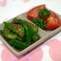 はやみちゃん's cooksnap of when they made 超〜簡単 ❤ オクラのおひたし♪.