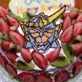 hikunmam's cooksnap of when they made 仮面ライダー凱武！ガイムキャラデコケーキ.