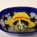 SHROR's cooksnap of when they made キャラ弁　ルフィの顔.