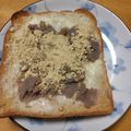 ダイエッターひさ子's cooksnap of when they made 黒ゴマきな粉とあんこのトースト.